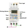 Электронный программируемый таймер-реле EARU THC15A 30A AC/DC 12В 220В с ЖК-дисплеем DIN