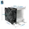 Радиатор LCTC с вентилятором для SSR 80A Y-110 DC48V