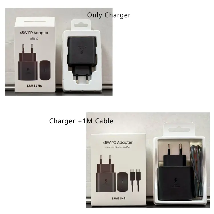 Зарядное устройство Samsung 45W PD с кабелем USB-C