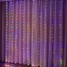 Светодиодная гирлянда-занавеска с пультом ДУ 100–600 LED USB