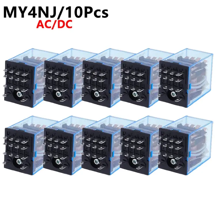 Реле промежуточное MY4N-J 14 контактов AC/DC 12-380В 10А