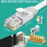 Кабель Ethernet CAT 6 RJ45 плоский гигабитный патч-корд LAN