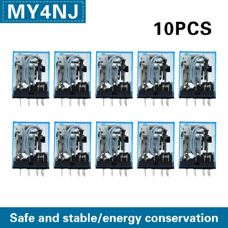 MY4NJ HH54P Φ 14 контактов мини реле электромагнитное AC/DC 6-220В 10 шт