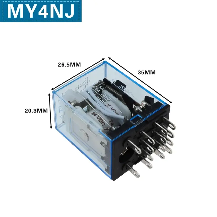 MY4NJ HH54P Φ 14 контактов мини реле электромагнитное AC/DC 6-220В 10 шт