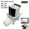 Электромагнитный клапан 1/2" 3/4" 12V DC 24V AC пластиковый нормально закрытый