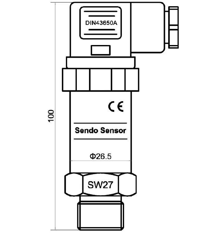 Датчик давления 10-30 кПа 4-20mA IP65 G1/4 NPT G1/2 NPT