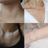 Позолоченная цепочка из нержавеющей стали для браслетов и ожерелий