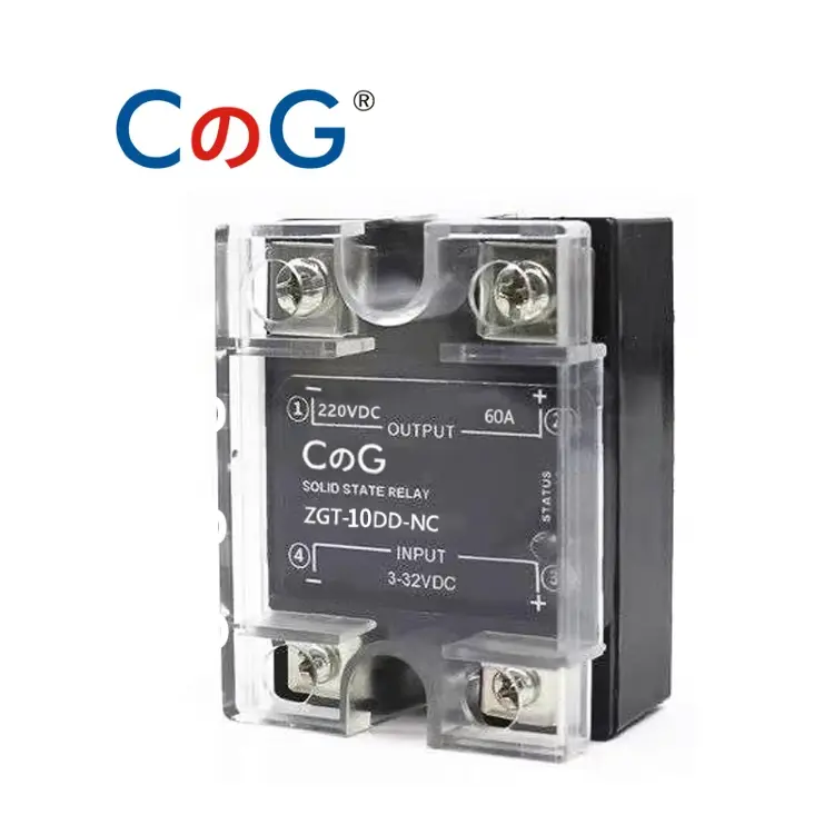 Твердотельное реле SSR-25DD 40DD NC 10A 25A 40A с радиатором