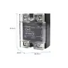 Твердотельное реле SSR-25DD 40DD NC 10A 25A 40A с радиатором