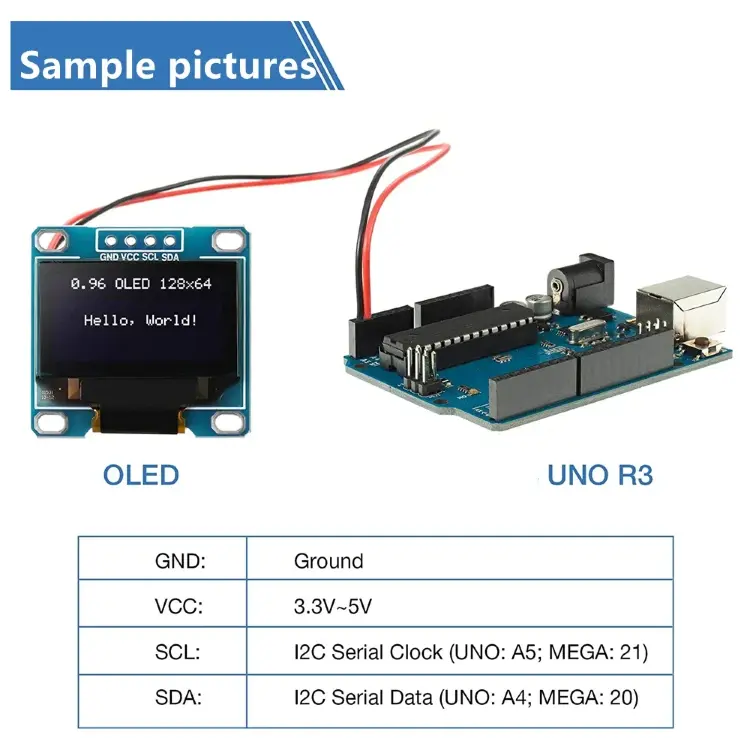 1-10 шт. оригинальный 0,96-дюймовый oled IIC последовательный белый OLED-дисплей модуль 128X64 I2C SSD1306 12864 плата ЖК-экрана для Arduino