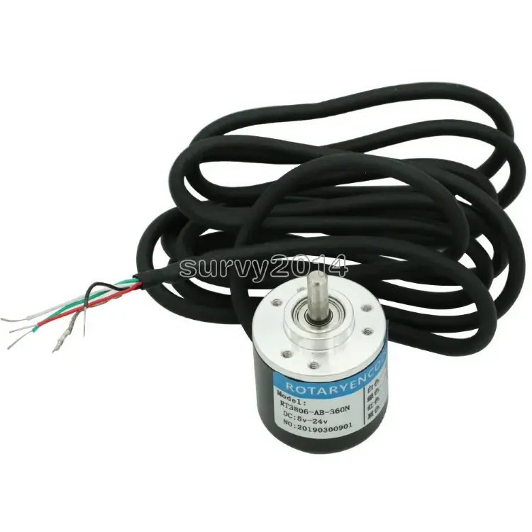 Инкрементальный поворотный энкодер 360P/R, 600P/R DC5V-24V NPN AB 2-фаза 6мм