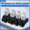 Промежуточное реле с розеткой HH52P/MY2NJ HH54P/MY4NJ 8/14 контактов DC 12/24V AC 110/220V