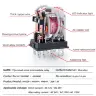Промежуточное реле с розеткой HH52P/MY2NJ HH54P/MY4NJ 8/14 контактов DC 12/24V AC 110/220V