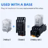 Промежуточное реле с розеткой HH52P/MY2NJ HH54P/MY4NJ 8/14 контактов DC 12/24V AC 110/220V
