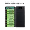 Внешний аккумулятор на 8 батарей 18650 с LCD дисплеем и двумя USB портами