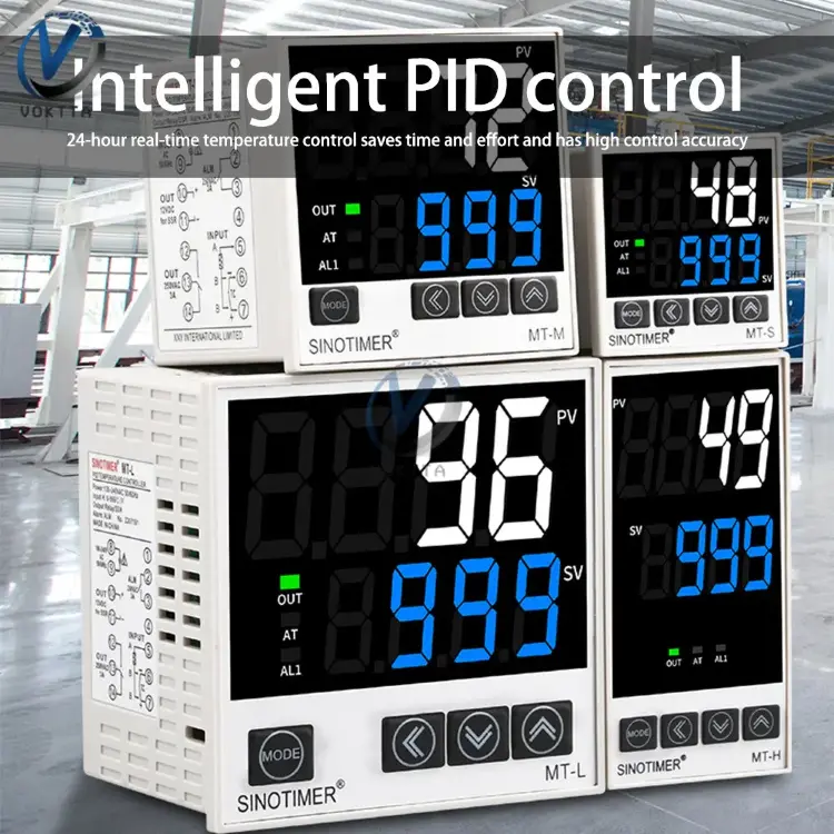 Интеллектуальный регулятор температуры PID KJEN с четырьмя входами