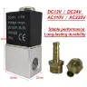 Пневматический электромагнитный клапан DC12V/24V/AC110V/220V 1/4" двусторонний