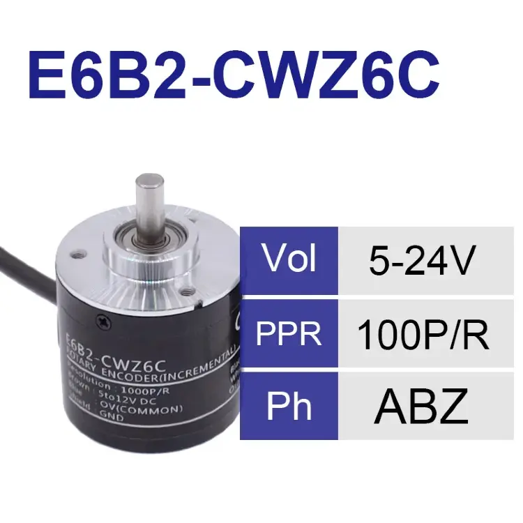 Ротационный энкодер E6B2-CWZ6C 600P/R NPN 5-24В DC с кабелем 2м 600