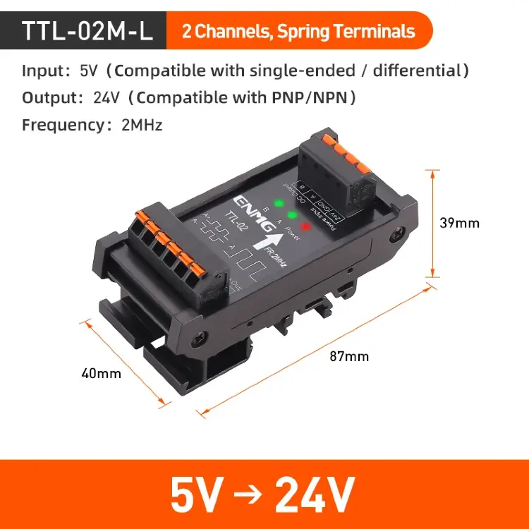 Преобразователь дифференциального сигнала ENMG TTL THL 5В/24В