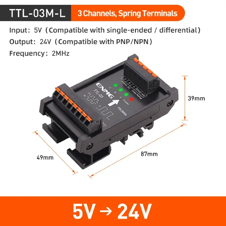 Преобразователь дифференциального сигнала ENMG TTL THL 5В/24В