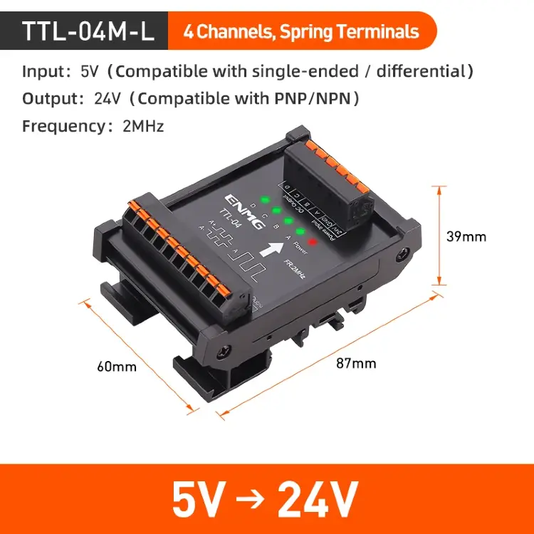Преобразователь дифференциального сигнала ENMG TTL THL 5В/24В