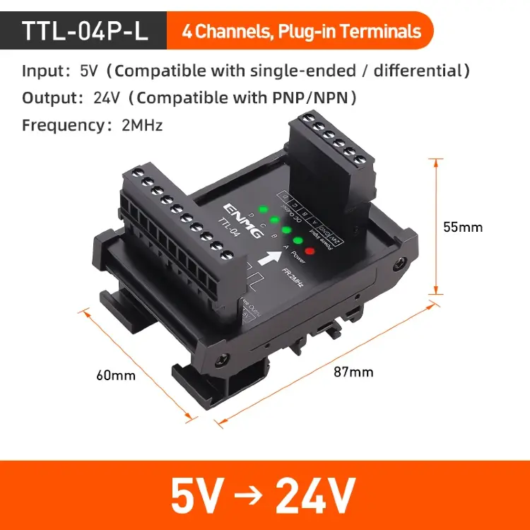 Преобразователь дифференциального сигнала ENMG TTL THL 5В/24В
