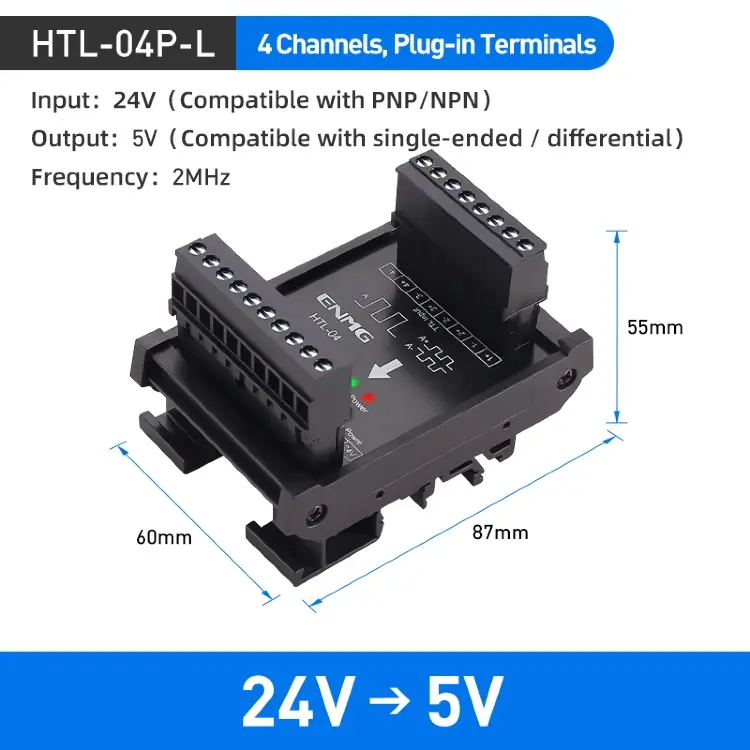 Преобразователь дифференциального сигнала ENMG TTL THL 5В/24В