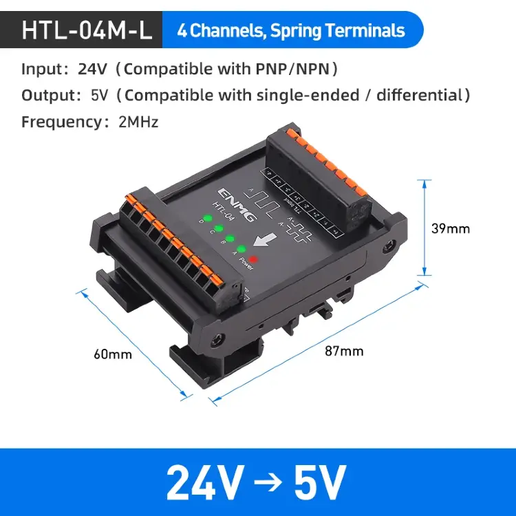 Преобразователь дифференциального сигнала ENMG TTL THL 5В/24В