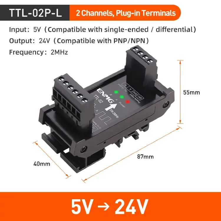Преобразователь дифференциального сигнала ENMG TTL THL 5В/24В