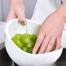 Дуршлаг-миска с двумя ручками для мытья и сушки овощей и риса