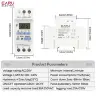 Программируемый таймер THC15A на DIN-рейку 220V 24V 15A 30A