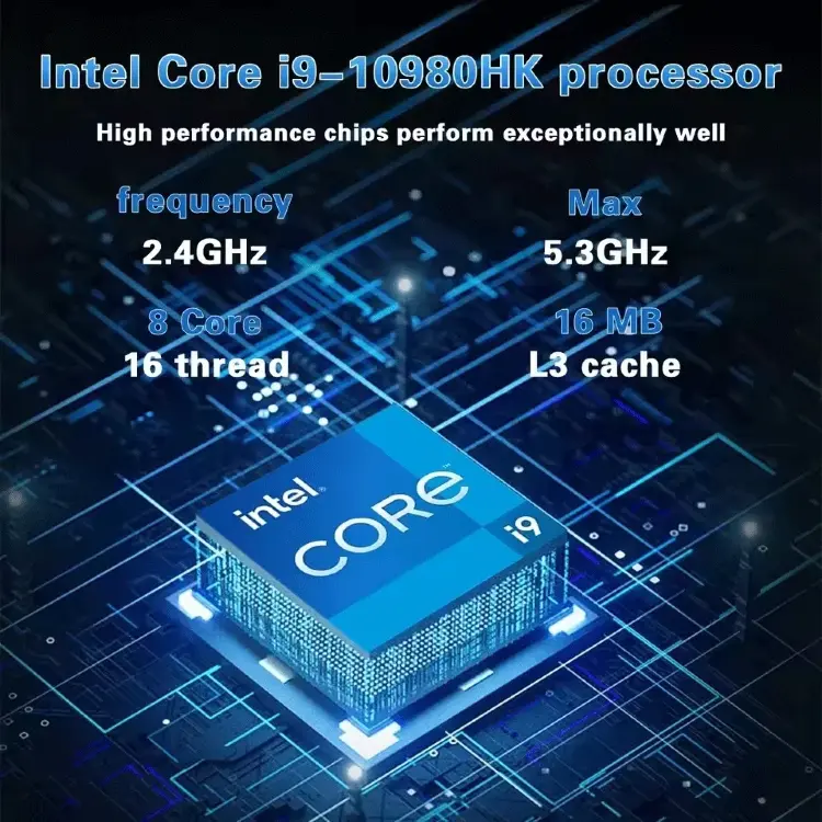 Портативный ноутбук 15.6 дюймов Intel Core i9 32GB RAM 2TB SSD
