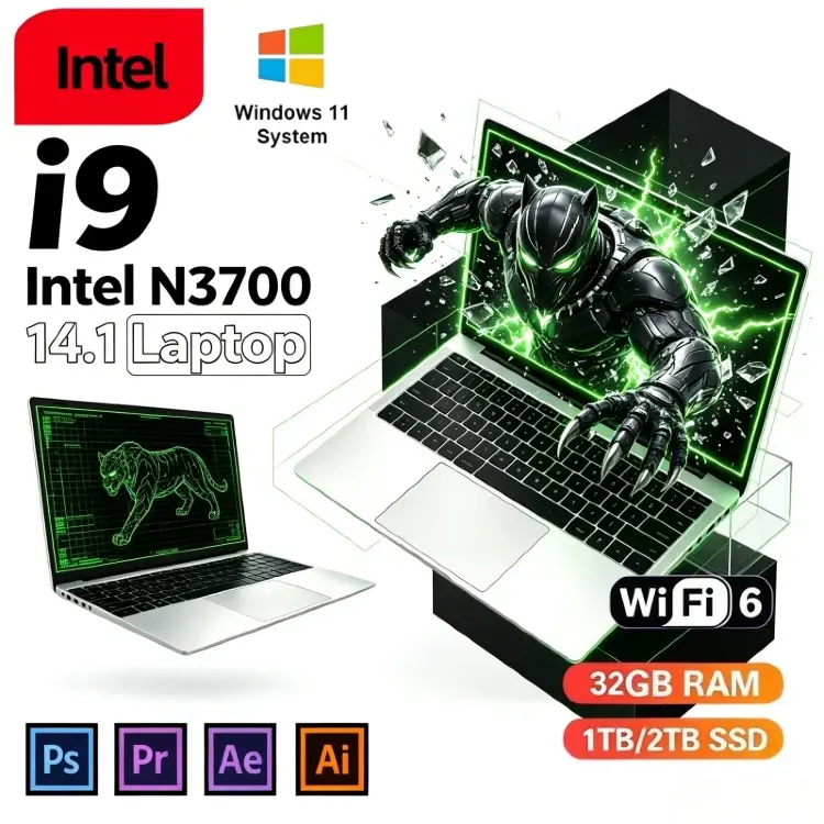 Портативный ноутбук 15.6 дюймов Intel Core i9 32GB RAM 2TB SSD