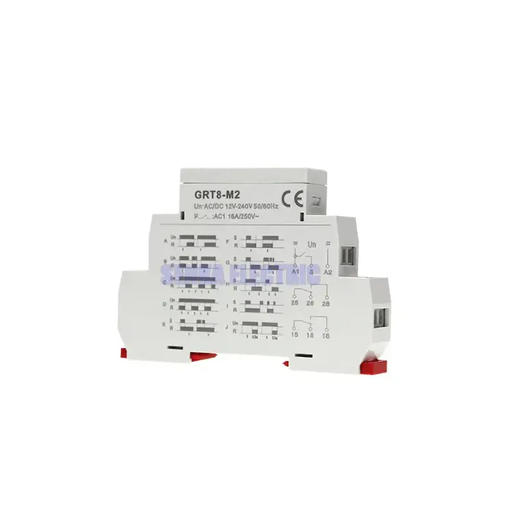 Многофункциональное реле таймера GRT8-M1/M2 на DIN-рейку 12-240В AC/DC