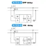 Реле задержки времени CHINT NTE8-A NTE8-B на DIN-рейку AC220V DC24V