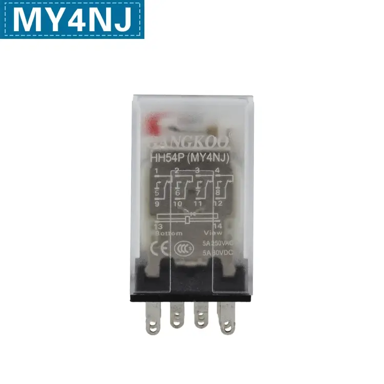 Реле промежуточное MY4N-J 14 контактов 4PDT AC/DC 6-220В (10 шт)