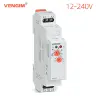 Реле времени 12V/24V/220V DIN на рейку, таймер задержки 0,1с-10 дней