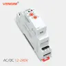 Реле времени 12V/24V/220V DIN на рейку, таймер задержки 0,1с-10 дней