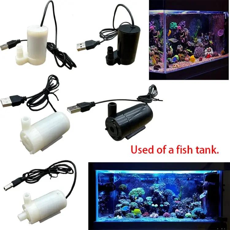 USB мини погружной насос для аквариума 5V