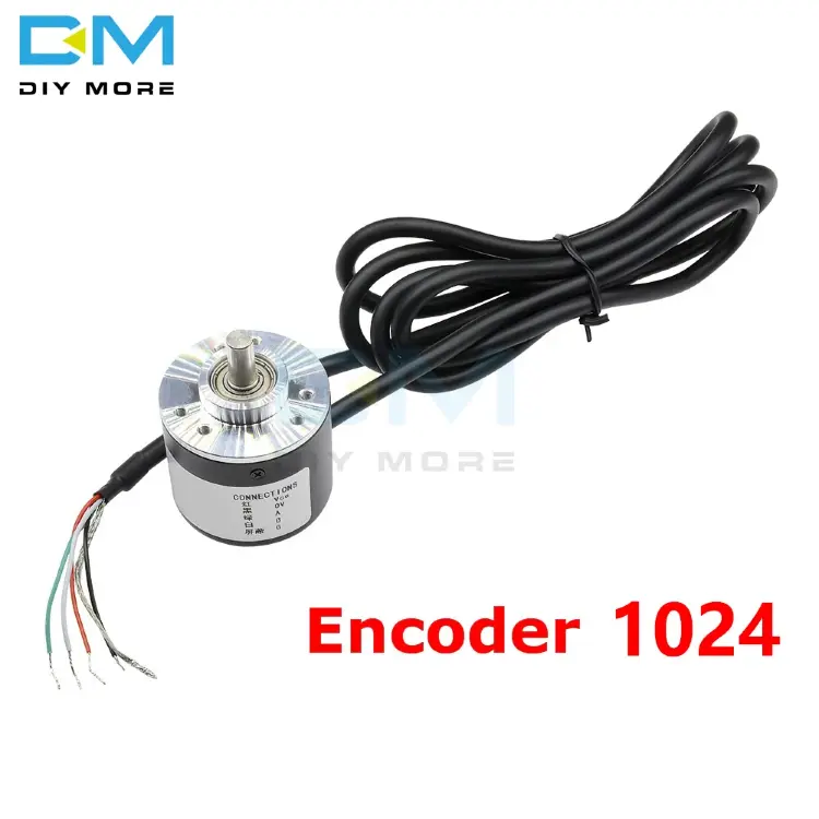 Инкрементальный роторный энкодер 360/600 P/R DC5-24V AB 2-фазный 6мм