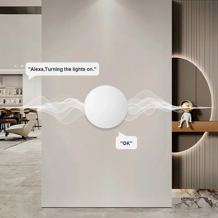 Беспроводная кнопка Zigbee Tuya Smart Life с голосовым управлением