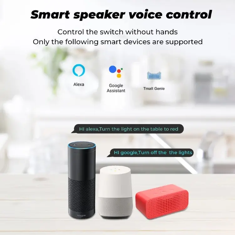 Умная розетка EU 16A/20A AC100-240V Wi-Fi с голосовым управлением