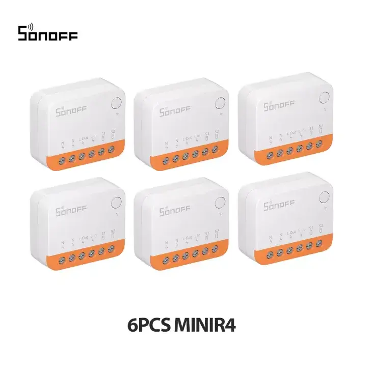 Умный Wi-Fi выключатель Sonoff Mini R4 с реле для умного дома