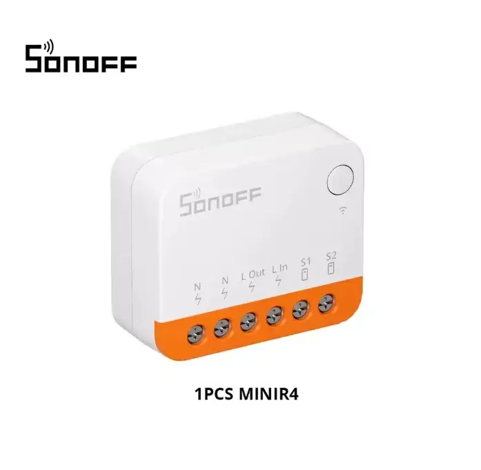 Умный Wi-Fi выключатель Sonoff Mini R4 с реле для умного дома