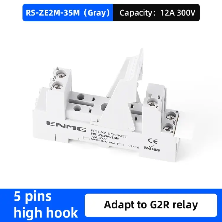 Ультратонкая база реле на DIN-рейку RS-ZE2M-35M 5/8Pin для SSK/G2RL/G2R