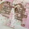 Коричневый с розовым