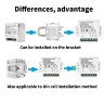 Умный выключатель Tuya Zigbee 1/2/3-клавишный с голосовым управлением