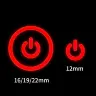Красный / 12mm no wire / 3V-6V(5V) / Momentary