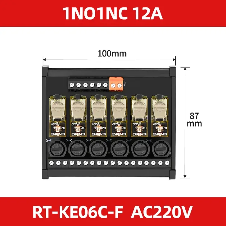 Модуль реле RJ1S RJ2S на DIN-рейку 220В AC/DC 16 каналов 16А 24В DC