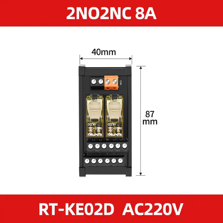Модуль реле RJ1S RJ2S на DIN-рейку 220В AC/DC 16 каналов 16А 24В DC